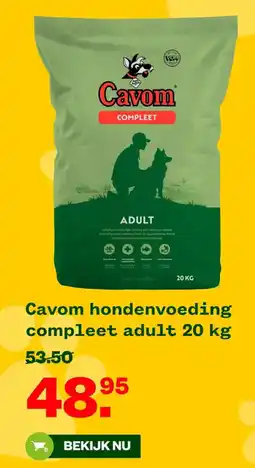 Welkoop Cavom hondenvoeding compleet adult aanbieding