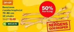 Welkoop Beeztees runderkophuid aanbieding