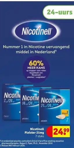 Kruidvat Nicotinell Pleister 21mg aanbieding