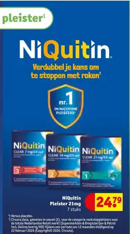 Kruidvat NiQuitin Pleister aanbieding