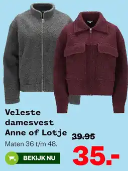 Welkoop Anne of Lotje damesvest aanbieding