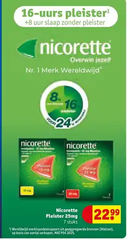 Kruidvat Nicoreette Pleister aanbieding
