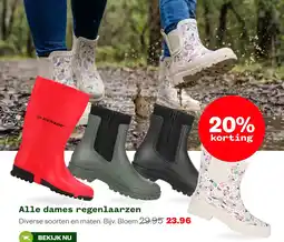 Welkoop Dunlop dames regenlaarzen aanbieding