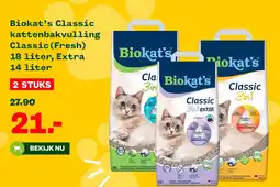 Welkoop Biokat's Classic kattenbakvulling Classic (Fresh) aanbieding