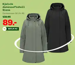 Welkoop Kjelvik damessoftshell Siena aanbieding
