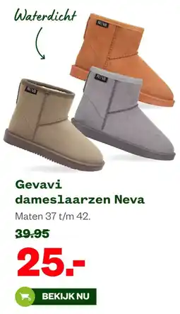 Welkoop Gevavi dameslaarzen Neva aanbieding