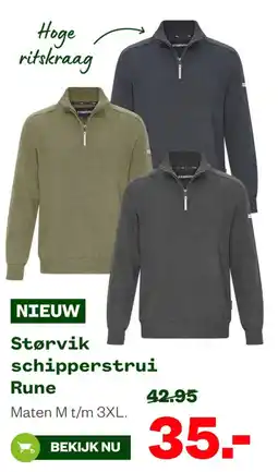 Welkoop Storvik schipperstrui Rune aanbieding