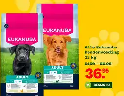 Welkoop Eukanuba hondenvoeding aanbieding
