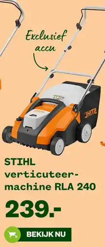 Welkoop STIHL verticuteer-machine RLA 240 aanbieding