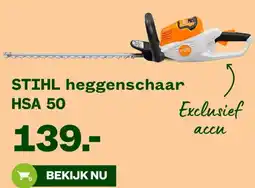 Welkoop STIHL heggenschaar HSA 50 aanbieding