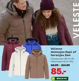 Welkoop Veleste damesjas Kapi of herenjas Zem aanbieding