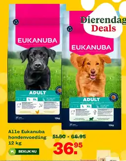 Welkoop Eukanuba hondenvoeding aanbieding