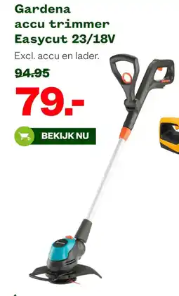 Welkoop Gardena accu trimmer Easycut 23/18V aanbieding