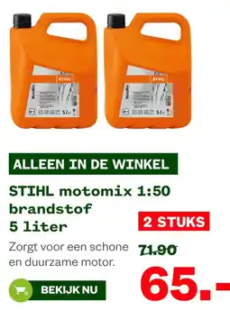 Welkoop STIHL motomix 1:50 brandstof aanbieding