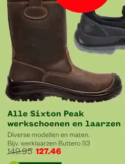 Welkoop Alle Sixton Peak werkschoenen en laarzen aanbieding