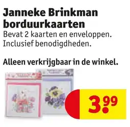 Kruidvat Janneke Brinkman borduurkaarten aanbieding