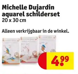 Kruidvat Michelle Dujardin aquarel schilderset aanbieding