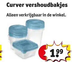 Kruidvat Curver verschoudbakjes aanbieding