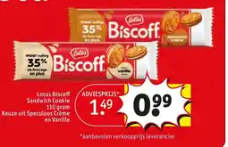 Kruidvat Lotus Biscoff Sandwich Cookie aanbieding