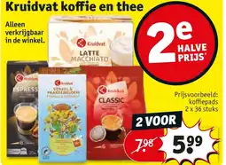 Kruidvat Kruidvat koffie en thee aanbieding