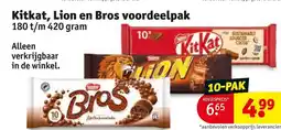 Kruidvat Kitkat, Lion en Bros voordeelpak aanbieding