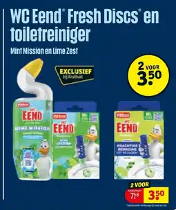 Kruidvat WC Eend Fresh Discs en toiletreiniger aanbieding