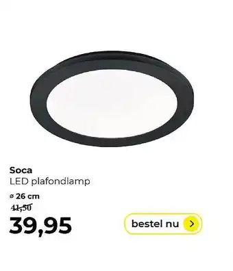 Lampidee Soca led plafondlamp ø 26 Cm aanbieding