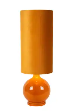 Wehkamp Lucide ESTERAD - Vloerlamp - Ø 34 cm - 1xE27 - Okergeel aanbieding