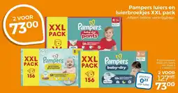 Trekpleister Pampers luiers en luierbroekjes XXL pack aanbieding