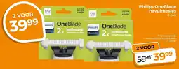 Trekpleister Philips OneBlade Navulmesjes aanbieding