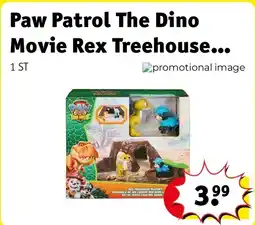 Kruidvat Paw Patrol The Dino Movie Rex Treehouse Playset aanbieding
