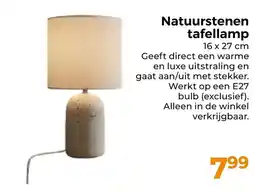 Trekpleister Natuurstenen tafellamp aanbieding