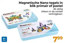 Trekpleister Magnetische Nano tegels in blik primair of pastel aanbieding
