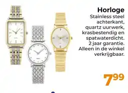 Trekpleister Horloge aanbieding