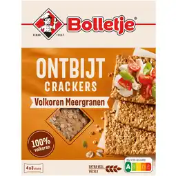 Dirk Bolletje Ontbijtcrackers volkoren meergranen 4 x 3 stuks aanbieding