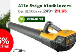 Welkoop Stiga bladblazers aanbieding