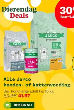 Welkoop Jarco honden- of kattenvoeding aanbieding