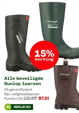 Welkoop Dunlop laarzen aanbieding