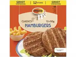 Hoogvliet Mora Hamburgers xtra groot aanbieding