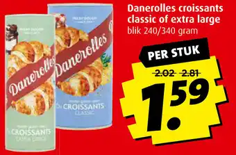 Boni Danerolles croissants classic of extra large 240g aanbieding