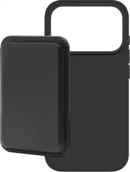 Coolblue BlueBuilt MagSafe Hoesje iPhone 18 Pro Zwart + Kaarthouder Leer Zwart aanbieding