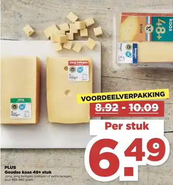 PLUS PLUS Goudse kaas 48+ stuk aanbieding