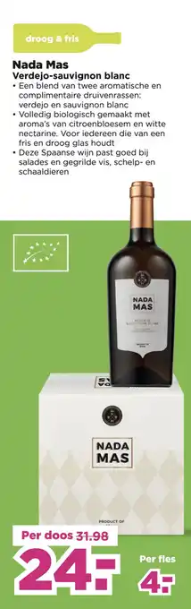 PLUS Nada Mas Verdejo-sauvignon blanc aanbieding