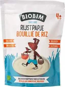 De Online Drogist Biobim Rijstpapje 4+M 200GR aanbieding