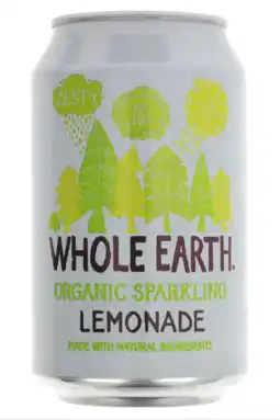 De Online Drogist Whole Earth Organic Sparkling Lemonade 330ML aanbieding