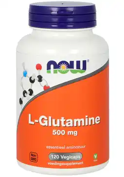 De Online Drogist NOW L-Glutamine 500 mg Capsules 120VCP aanbieding