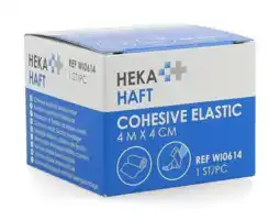 De Online Drogist van Heek Heka Haft Klevend Elastisch Windsel 4mx4cm 1ST aanbieding