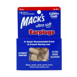 De Online Drogist Macks Ultra Soft Foam Earplugs 10PR aanbieding