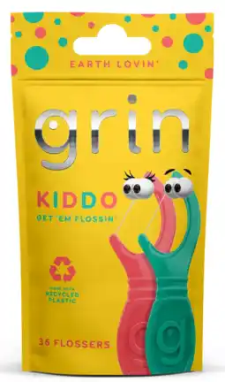 De Online Drogist Grin Kiddo Floss Picks 36ST aanbieding