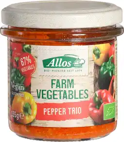 De Online Drogist Allos Groentepread Paprika Trio 135GR aanbieding